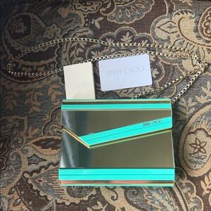 Jimmy Choo Mirrored Candy Box Clutch / Crossbody